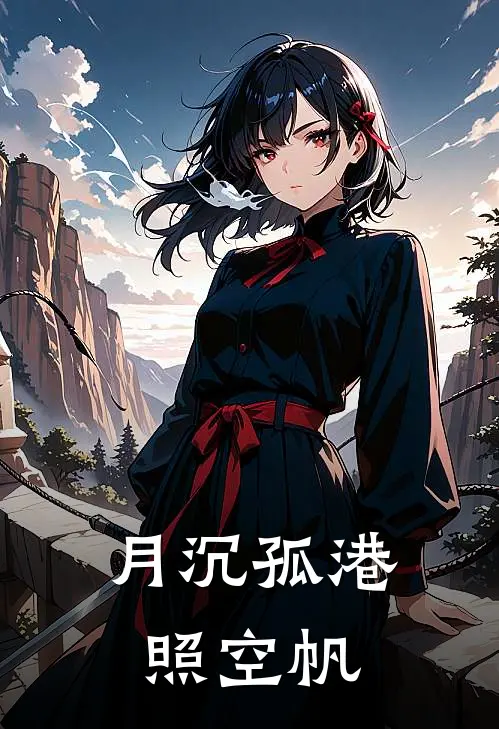 月沉孤港照空帆